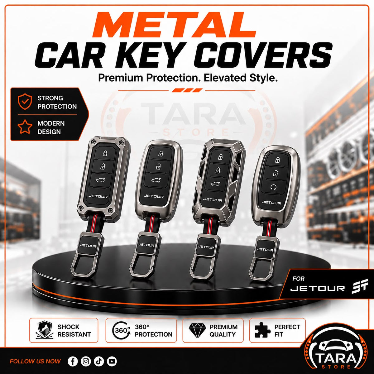 metal car key cover - JETOUR