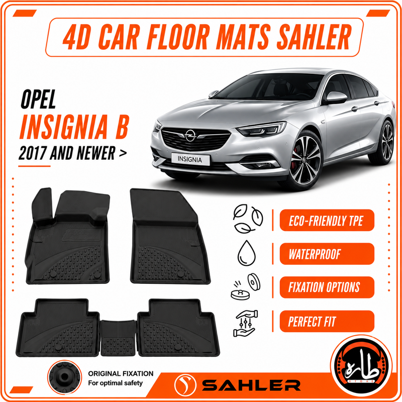 Sahler - CAR FLOOR MAT - OPEL - INSIGNIA B 2017:UNTIL NOW