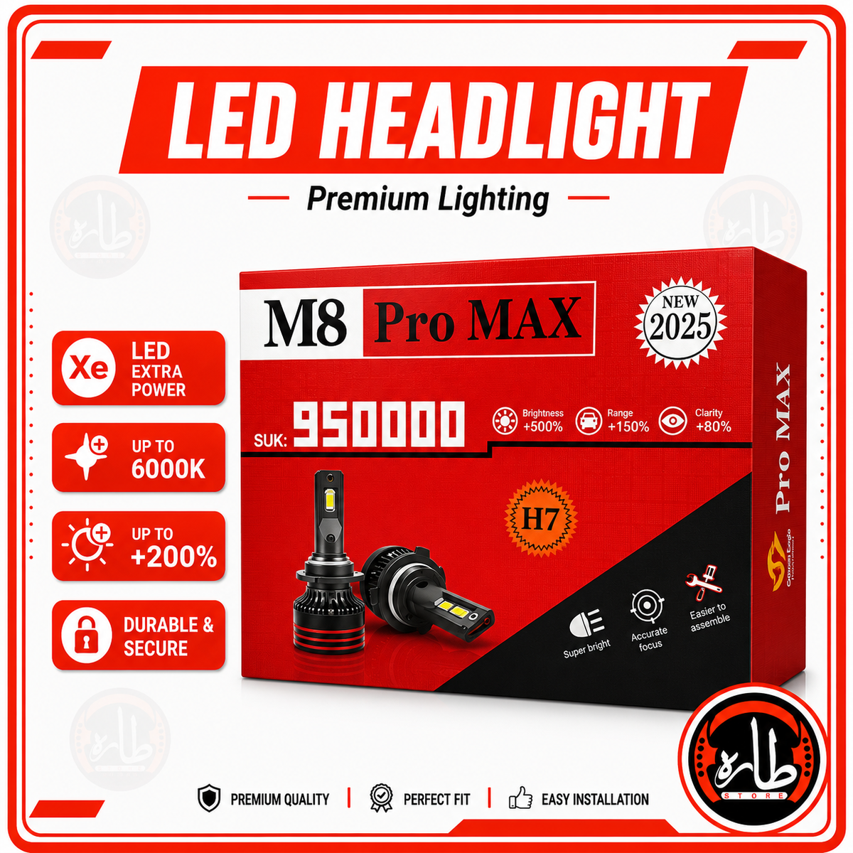 Led Headlights m8