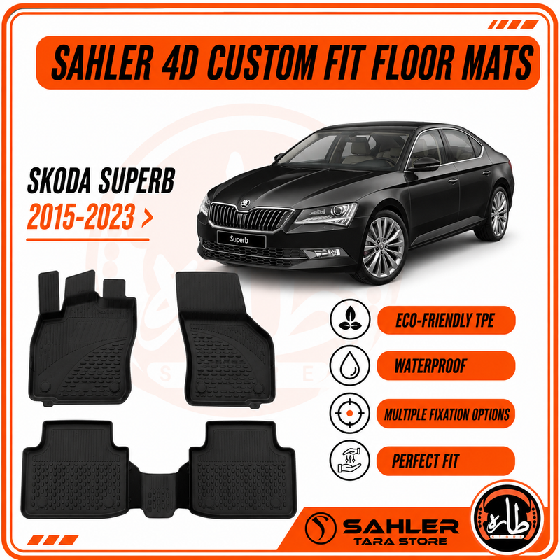 Sahler - CAR FLOOR MAT - SKODA SUPERB 19