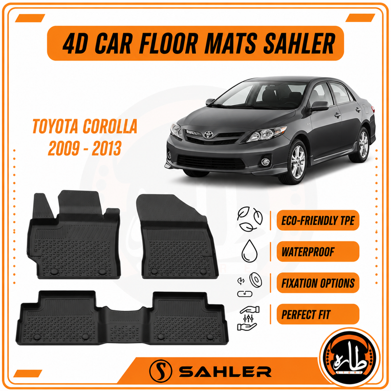 Sahler - CAR FLOOR MAT - Toyota - Corolla 2009:2013