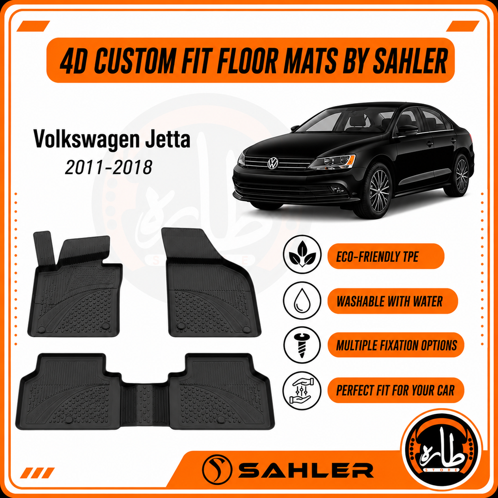 Sahler - CAR FLOOR MAT - vw - jetta 2011:2018