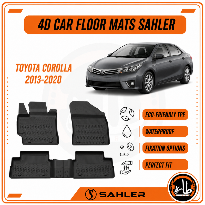 Sahler - CAR FLOOR MAT - Toyota - Corolla 2013:2020