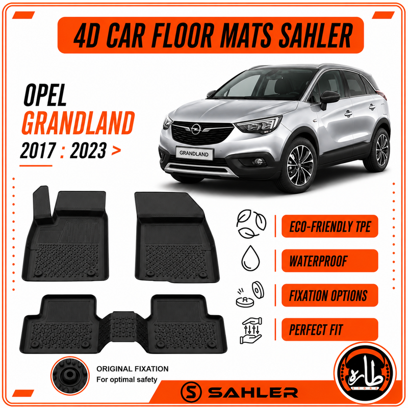 Sahler - CAR FLOOR MAT - OPEL - GRANDLAND 2017:2023