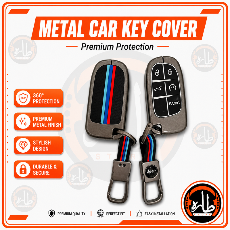 Metal Car Key Cover Jeep 01