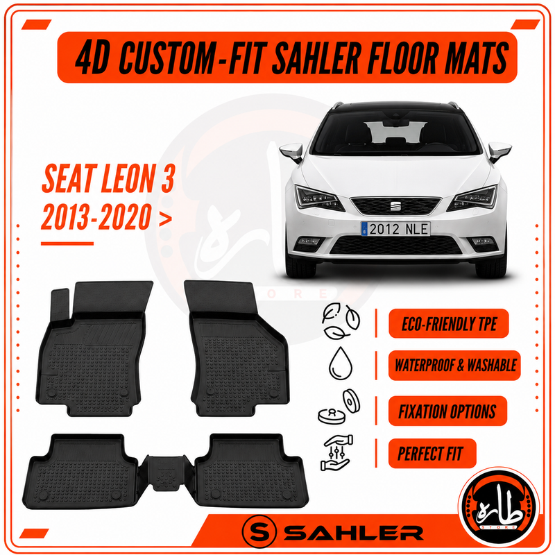 Sahler - CAR FLOOR MAT - SEAT LEON 3 2013:2020