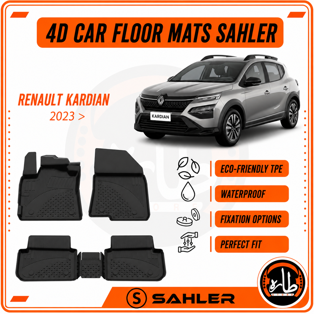 Sahler - CAR FLOOR MAT - Renault  -  KARDIAN