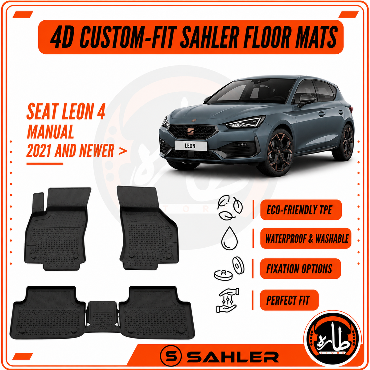 Sahler - CAR FLOOR MAT - SEAT LEON 4 2021