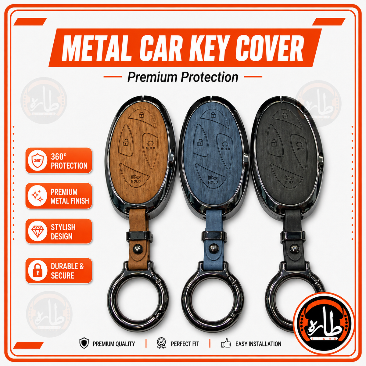 Metal Car Key cover Hyundai