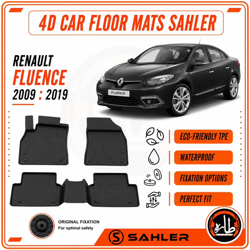 Sahler - CAR FLOOR MAT - Renault  -  FLUENCE