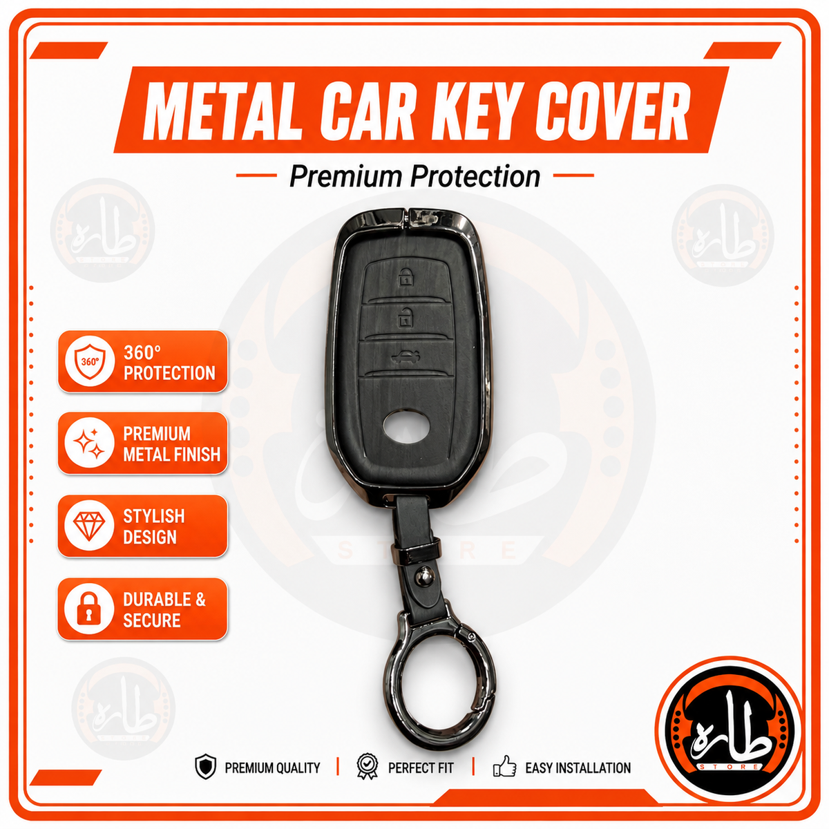 Metal Car Key cover Toyota