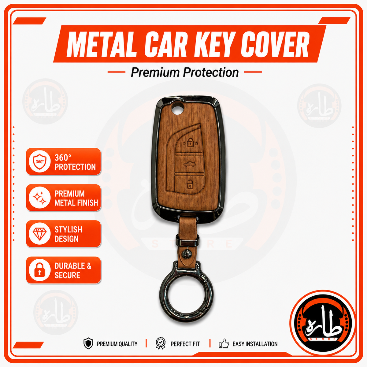 Metal Car Key cover Toyota