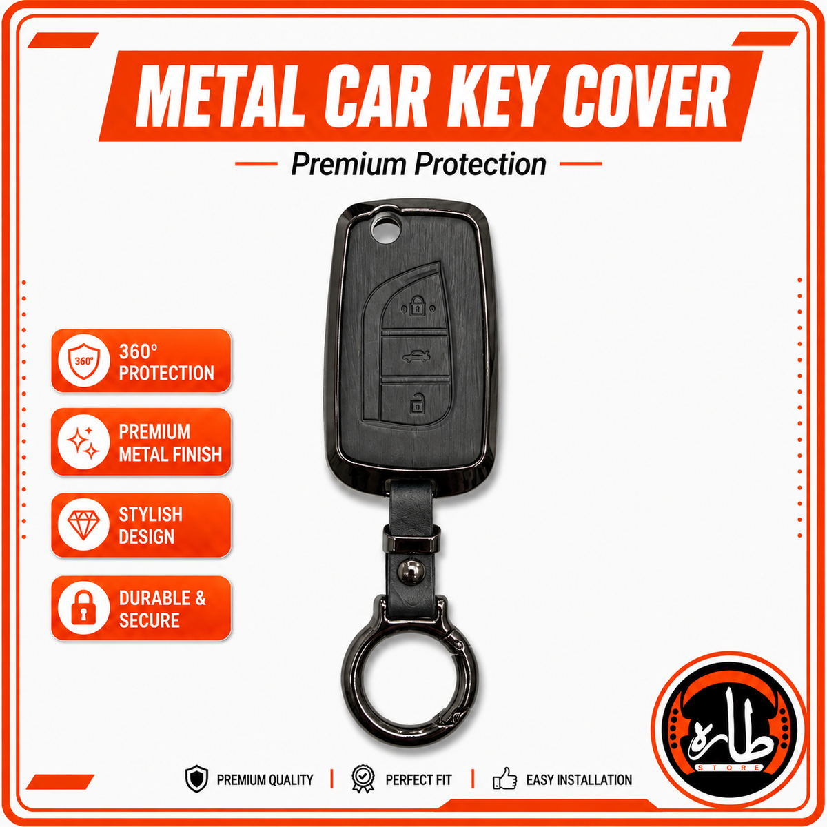 Metal Car Key cover Toyota