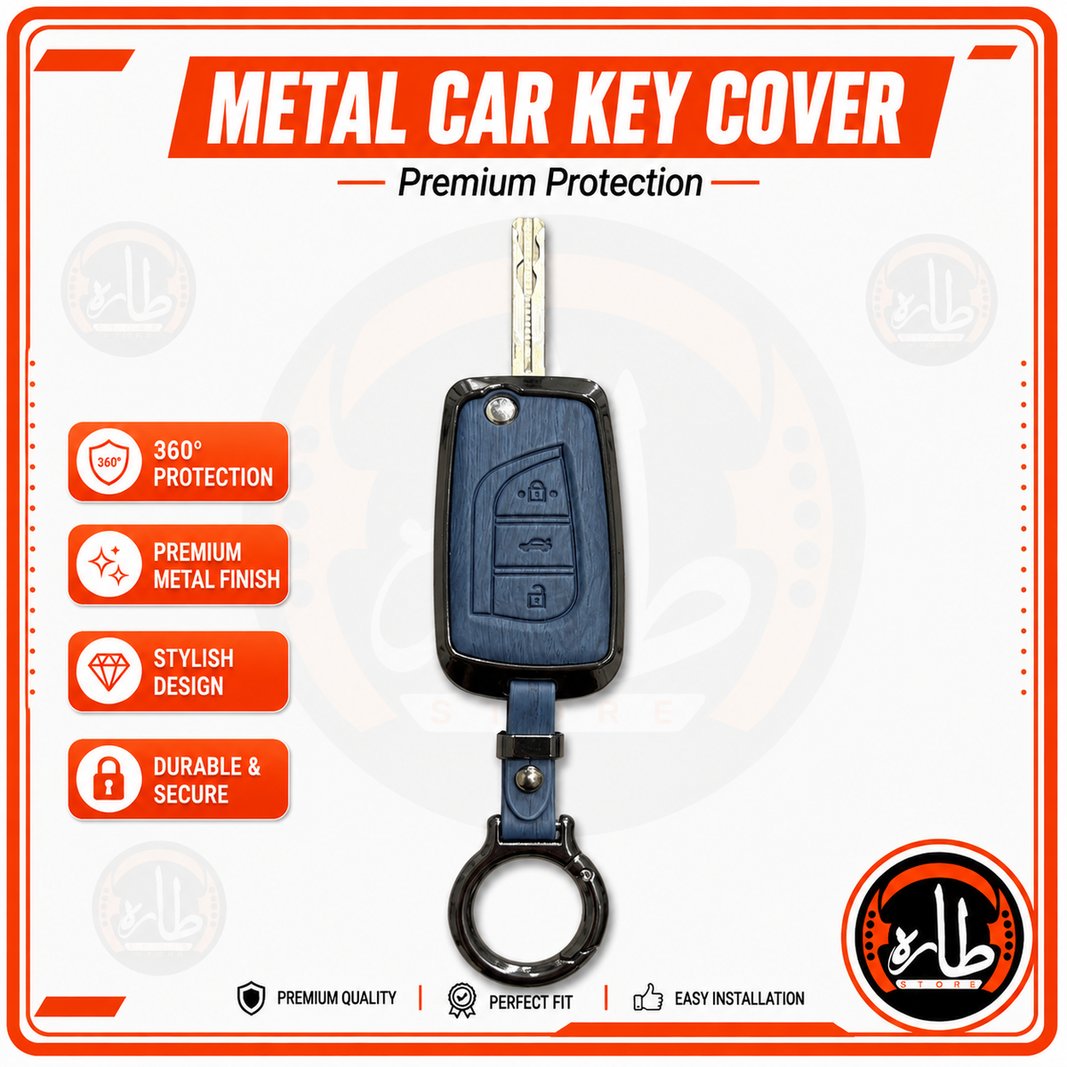 Metal Car Key cover Toyota