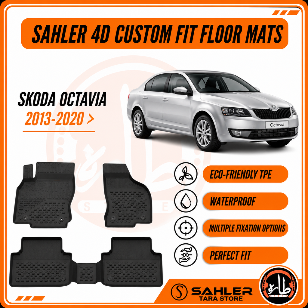 Sahler - CAR FLOOR MAT - SKODA A7