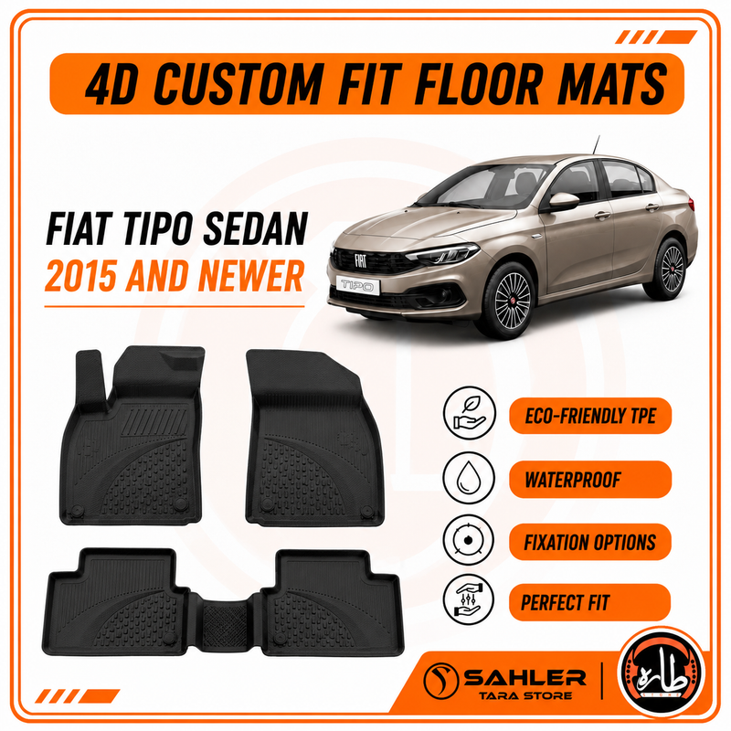 Sahler - CAR FLOOR MAT - FIAT - TIPO SEDAN