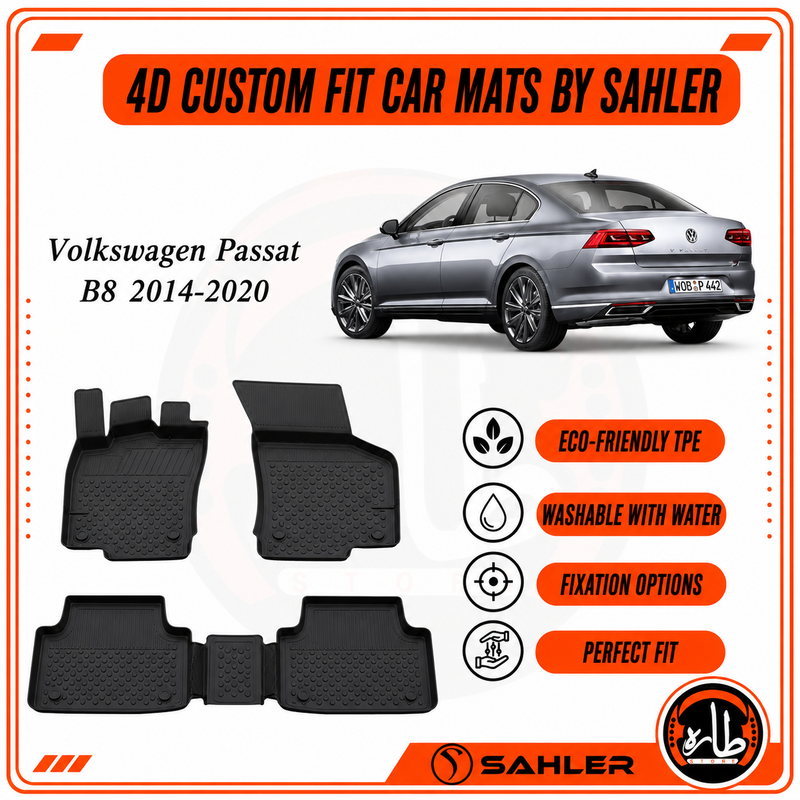 Sahler - CAR FLOOR MAT - vw - passat B8 2016:2020
