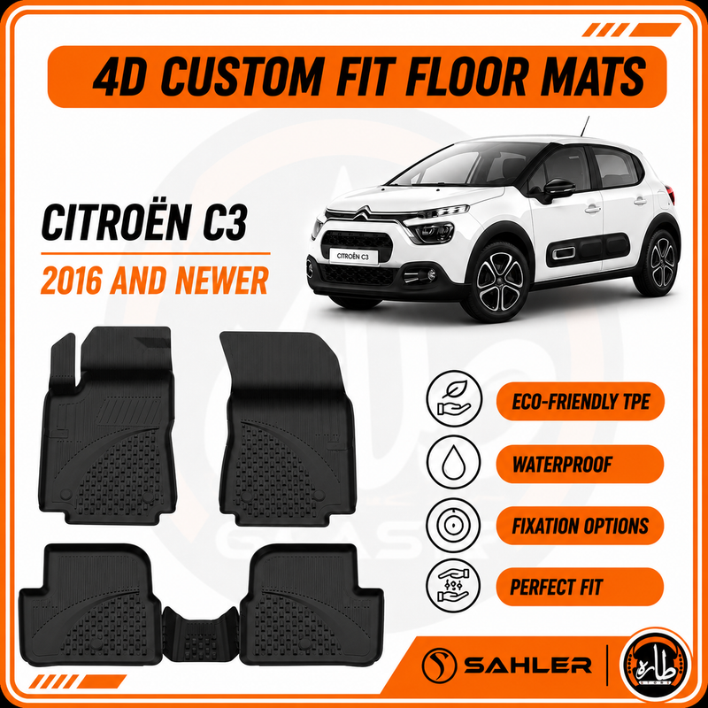 Sahler - CAR FLOOR MAT - Citroën - C3