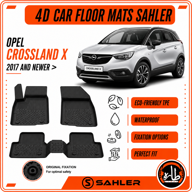 Sahler - CAR FLOOR MAT - OPEL - CROSSLAND X - 2017:NEWER