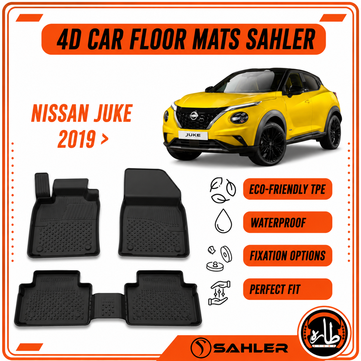 Sahler - CAR FLOOR MAT - NISSAN - Juke