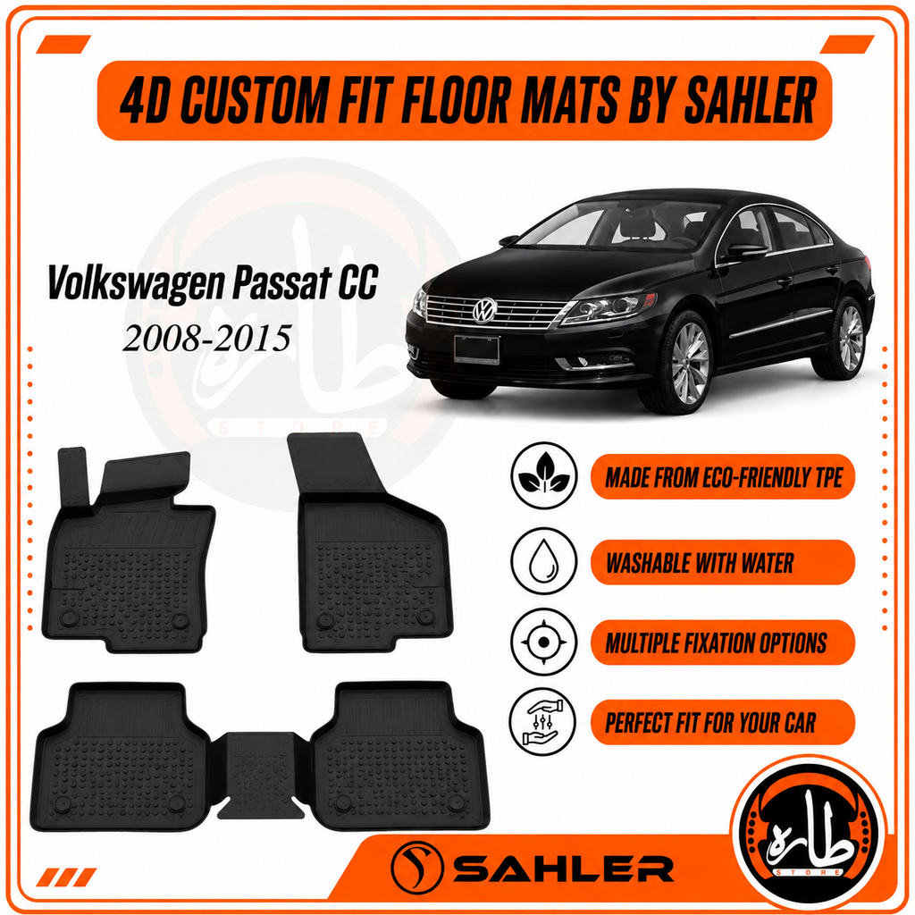 Sahler - CAR FLOOR MAT - vw - passat CC 2008:2014