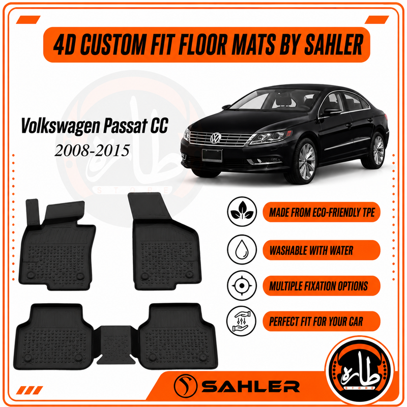 Sahler - CAR FLOOR MAT - vw - passat CC 2008:2014