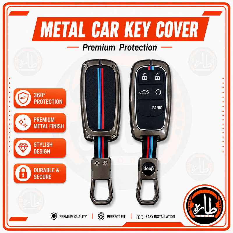 Metal Car Key Cover Jeep