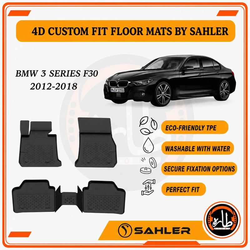 Sahler - CAR FLOOR MAT - BMW - Series 3 F30 2012:2018