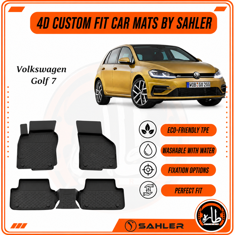 Sahler - CAR FLOOR MAT - vw - golf 7