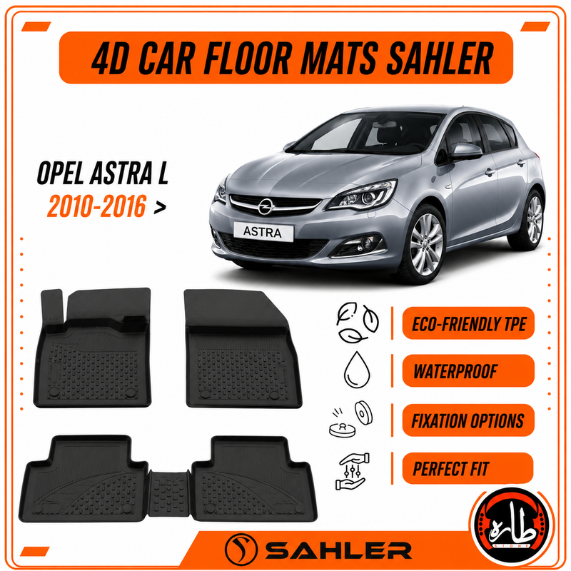 Sahler - CAR FLOOR MAT - OPEL - ASTRA L 2010:2016