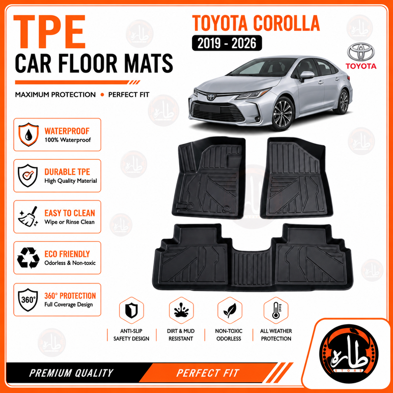 TPE - CAR FLOOR MAT - Toyota - corolla 2019:2026