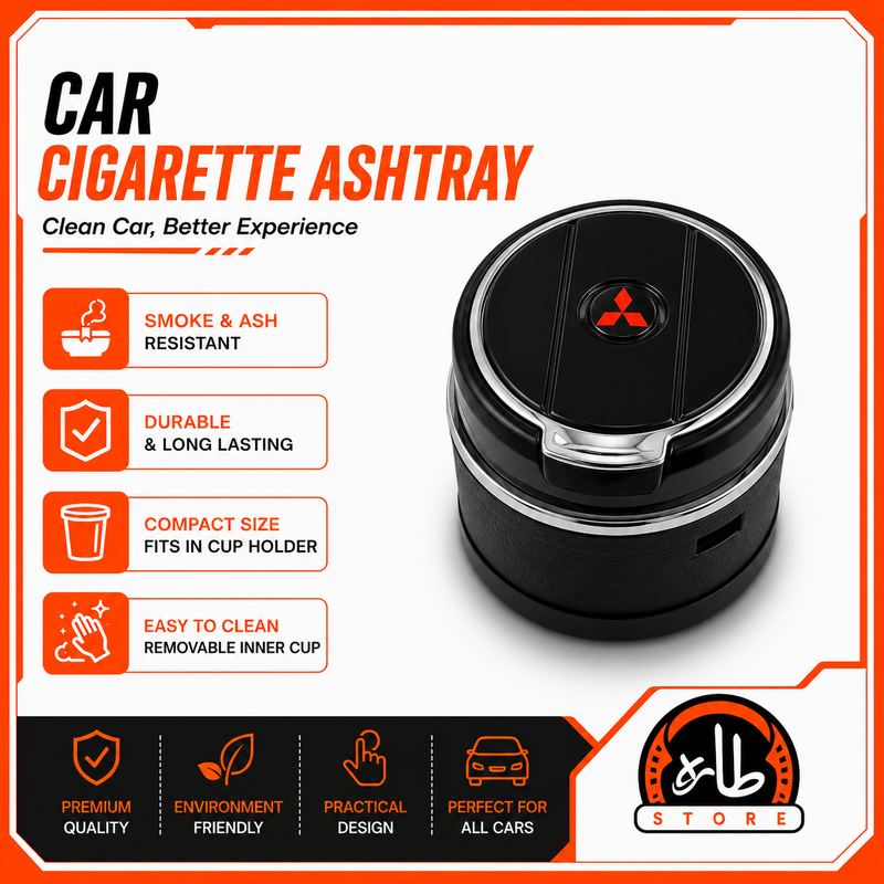 Car Cigarette Ashtray - Mitsubishi